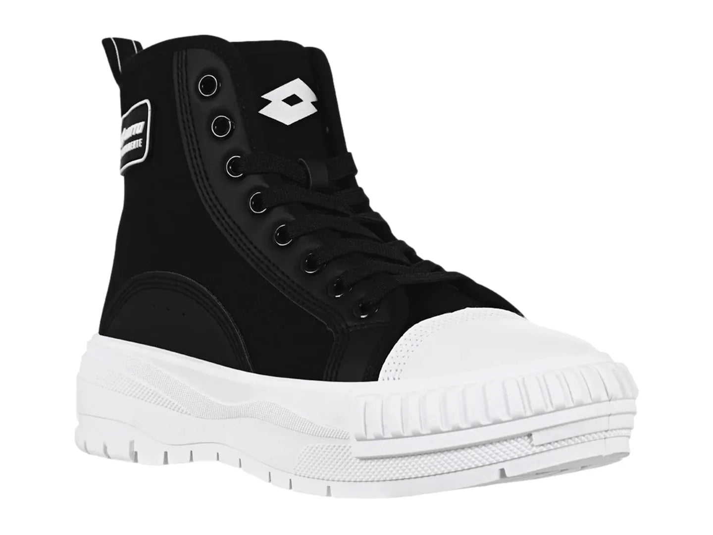 Tenis Lotto Ruvin Negro y Blanco para Mujer
