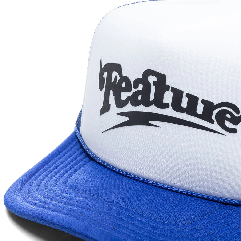 Spike Trucker Hat Royal White