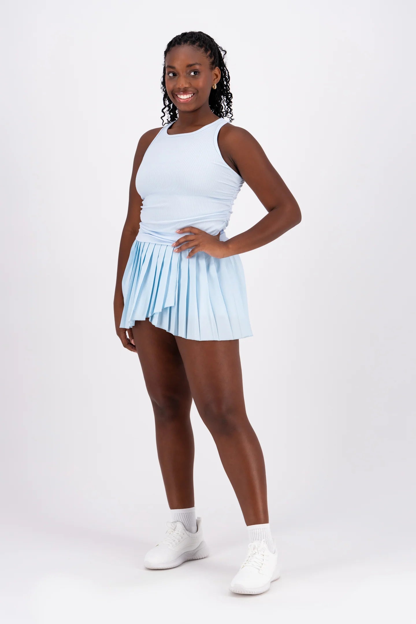 High Rise Pleated Skirt