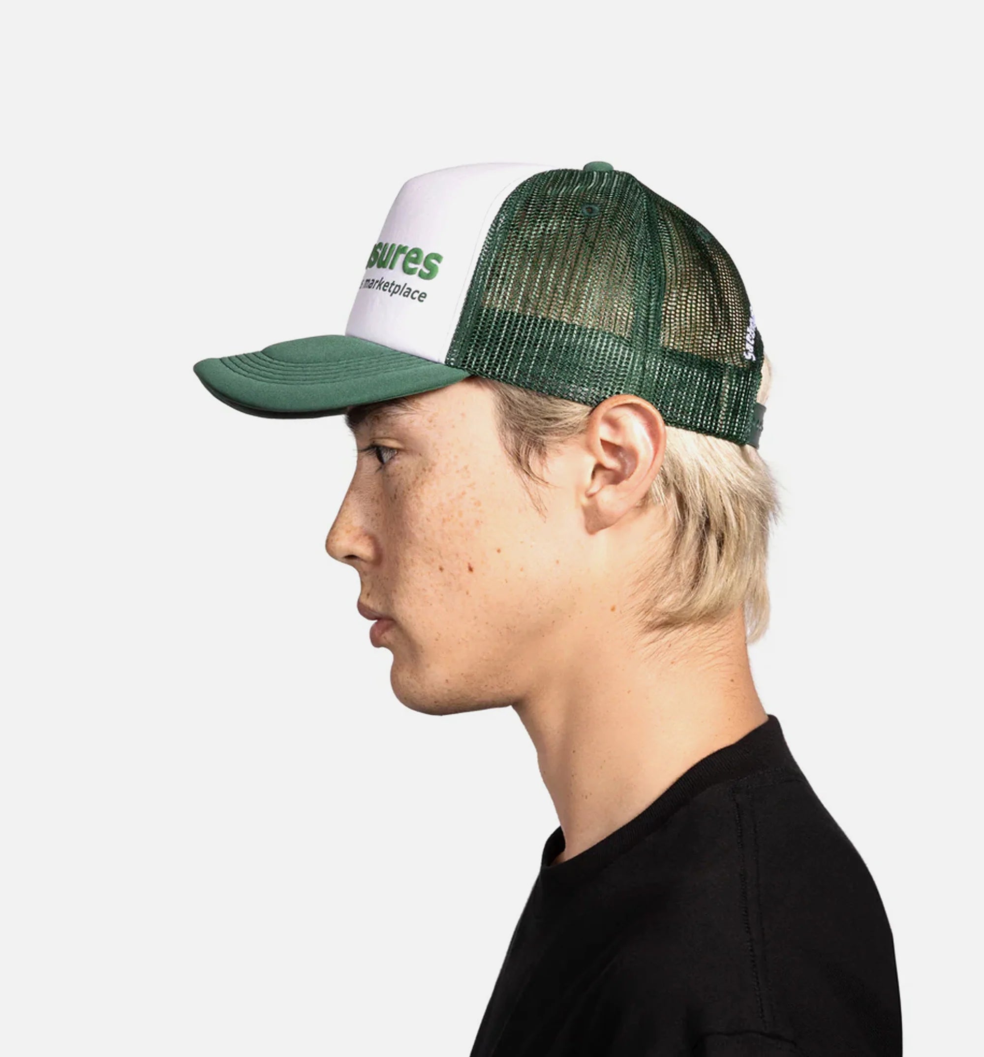 Exchange Trucker Mens Hat Green