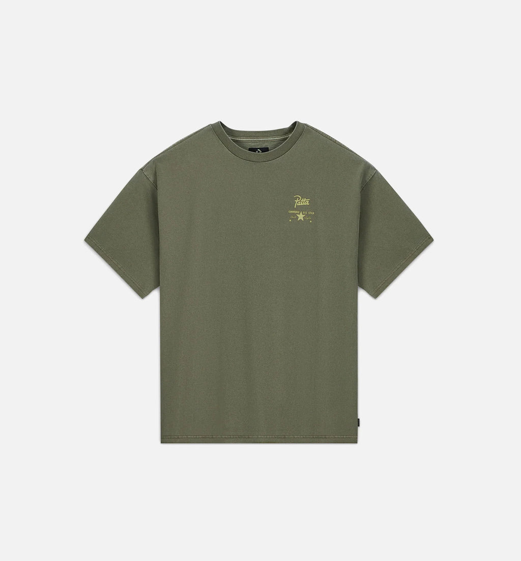 Patta Four Leaf Clover Mens Short Sleeve Shirt Olive