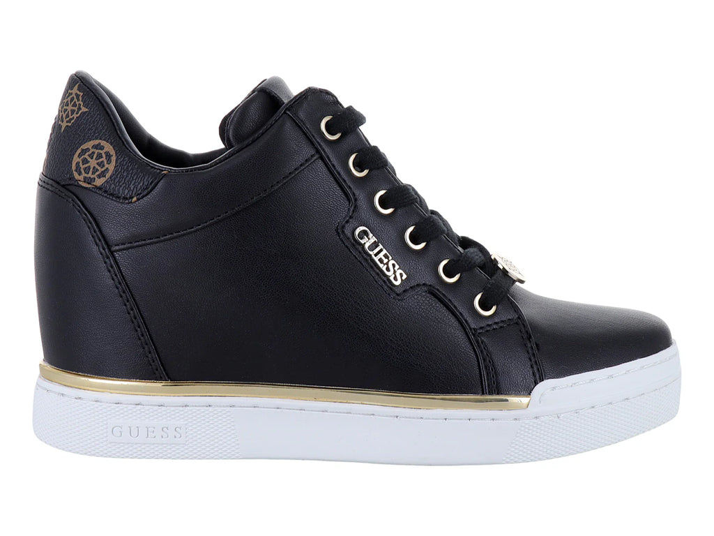 Tenis Casuales Guess Negros y Cafés para Mujer