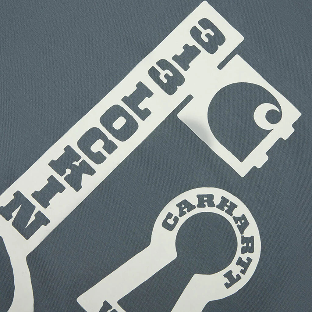 S S Locked T Shirt Cozy Blue