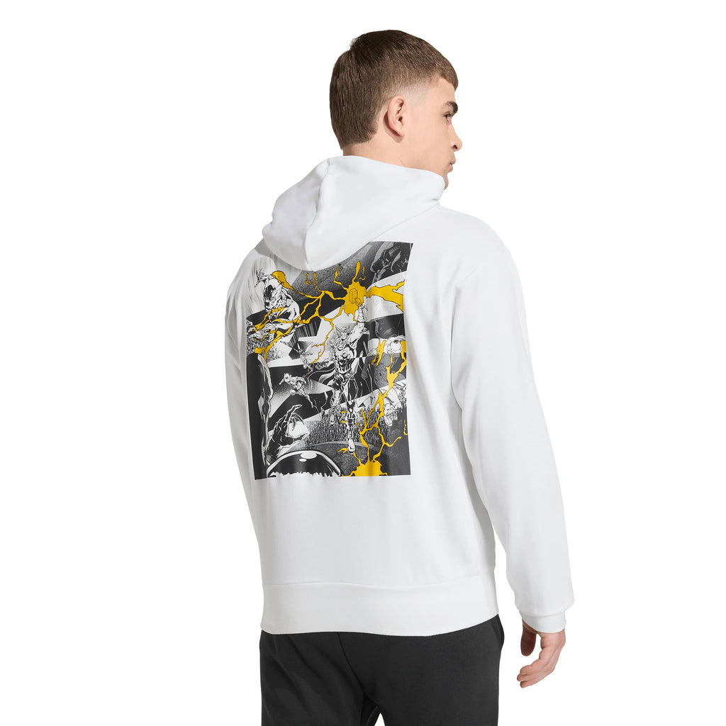adidas Real Madrid Avengers Mens Soccer Hoodie White