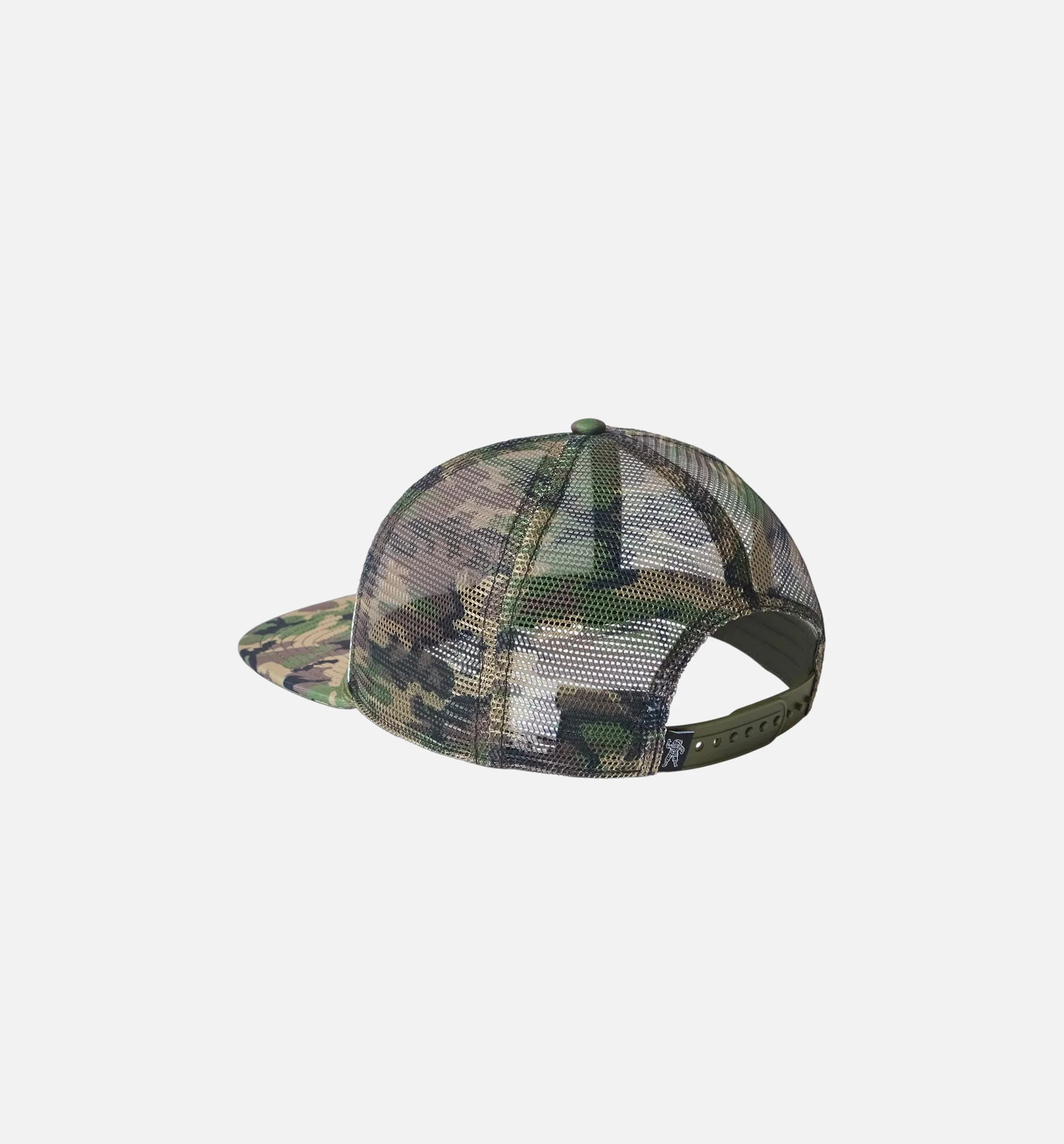 Camo Trucker Mens Hat Green Yellow