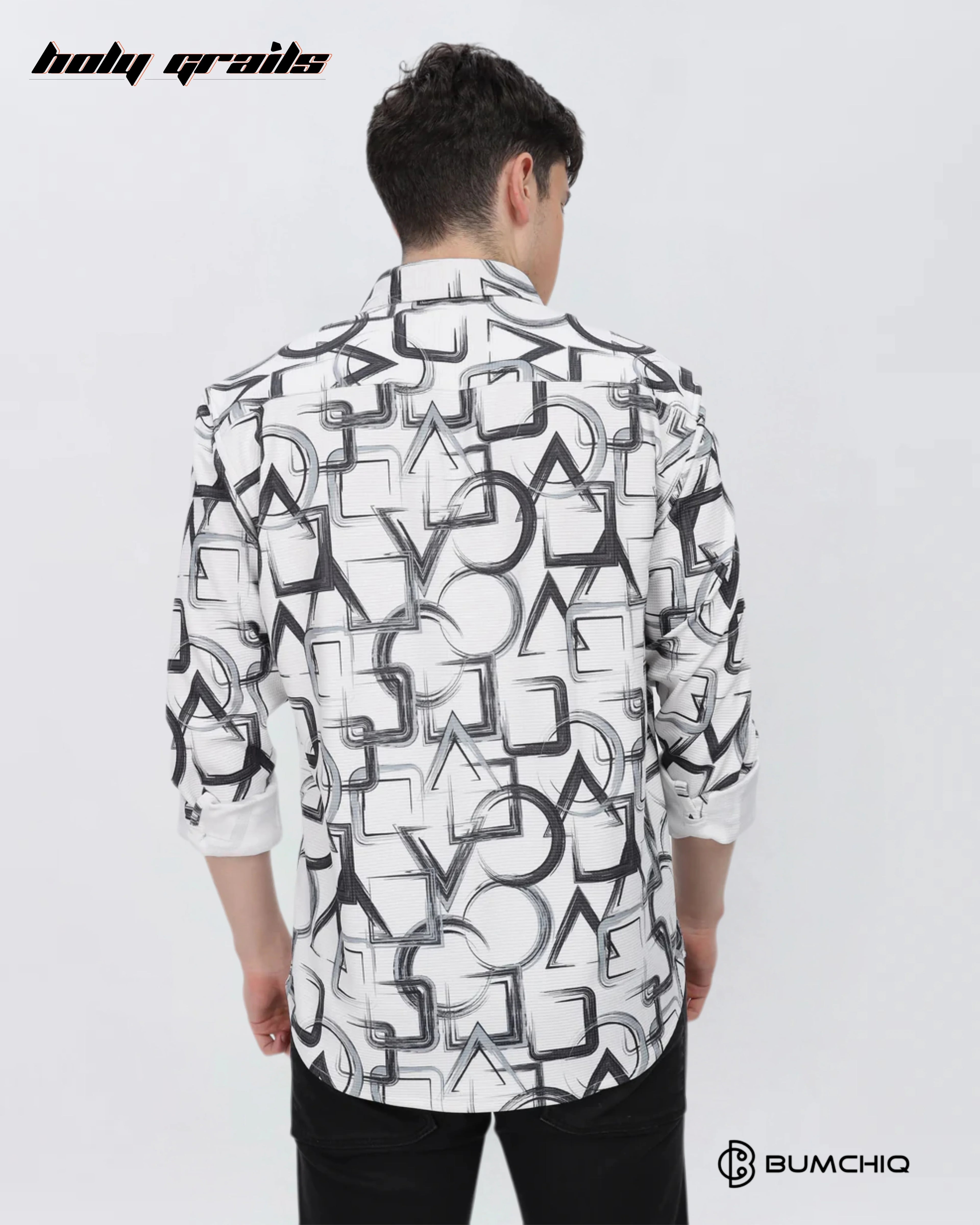 Black Geometrical Shirt HG x Bumchiq