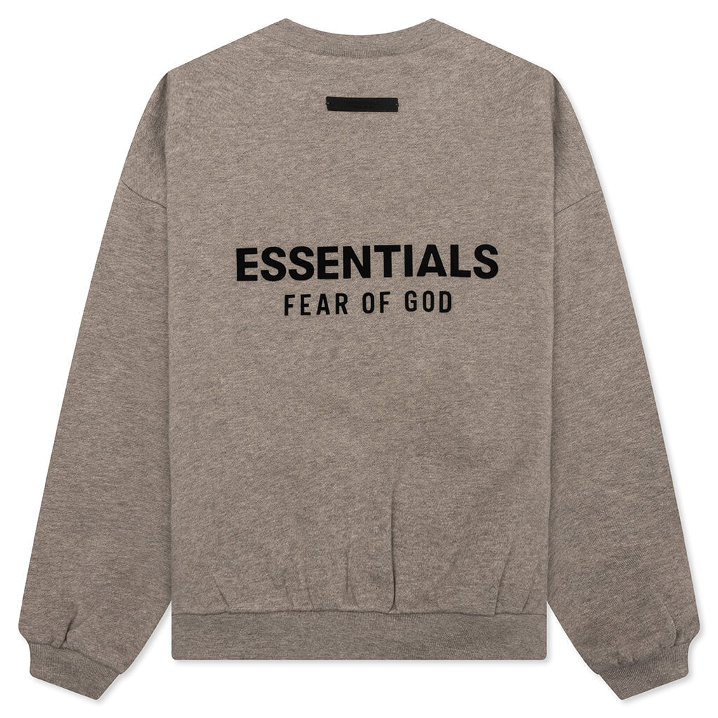 Kids Fleece Crewneck Heather Gray