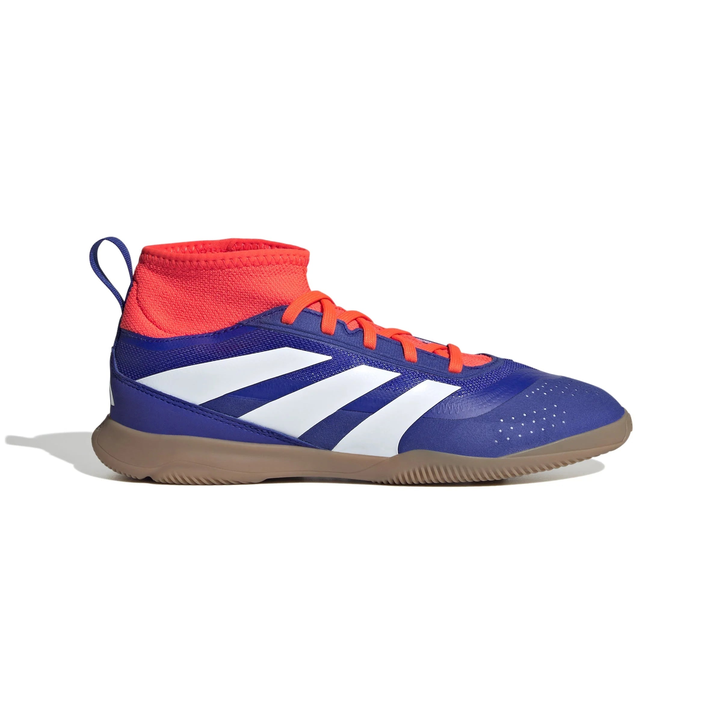 adidas Predator League IN Junior Indoor Soccer Shoes Lucid Blue White Solar Red