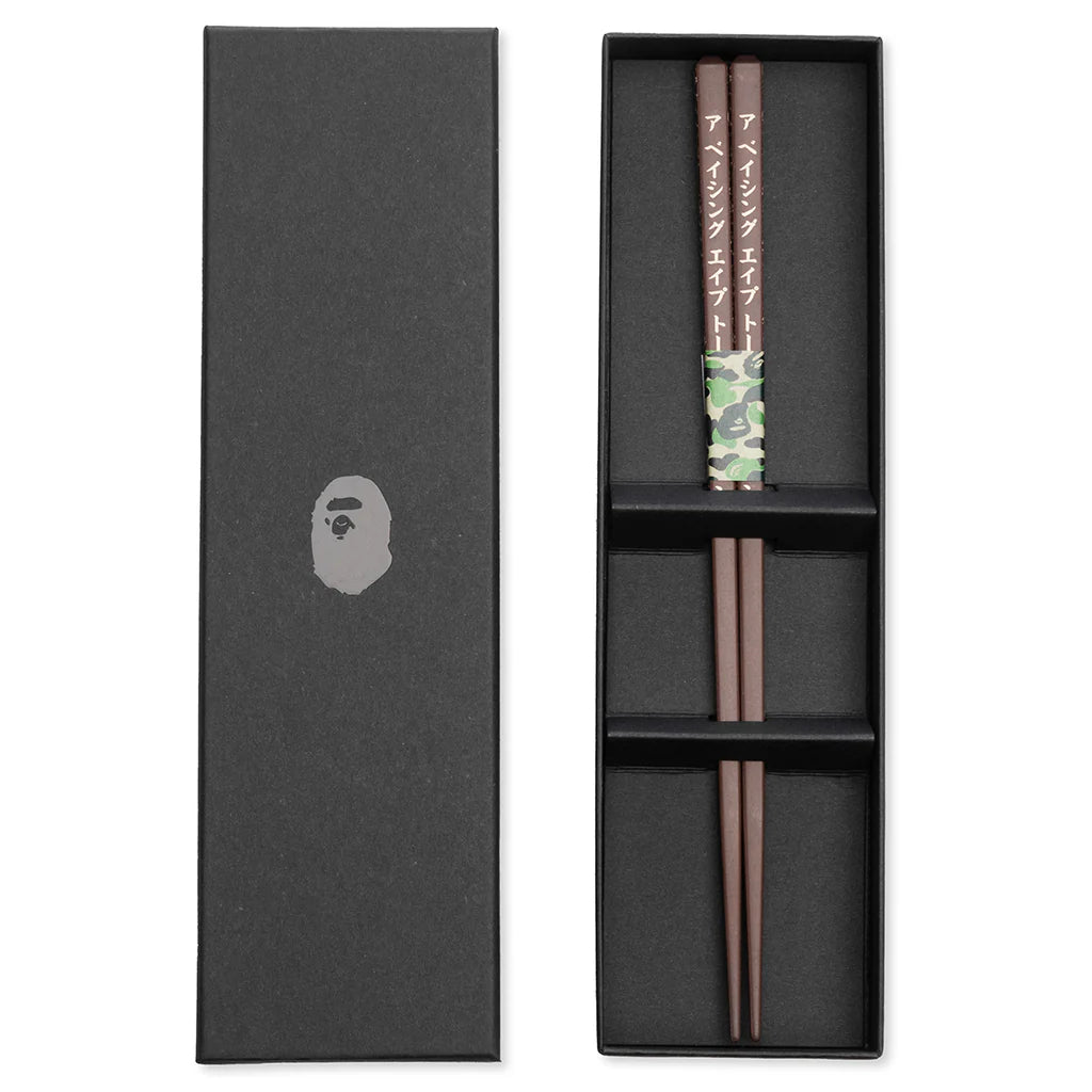 Abc Line Camo Wood Chopsticks Brown