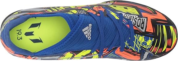adidas Nemeziz Messi 193 TF Turf Youth Soccer Cleats Royal Silver Metallic Solar Yellow