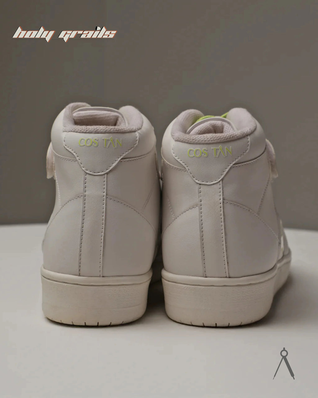 Vector White Lime Accent High Sneakers HG x Cos Tan