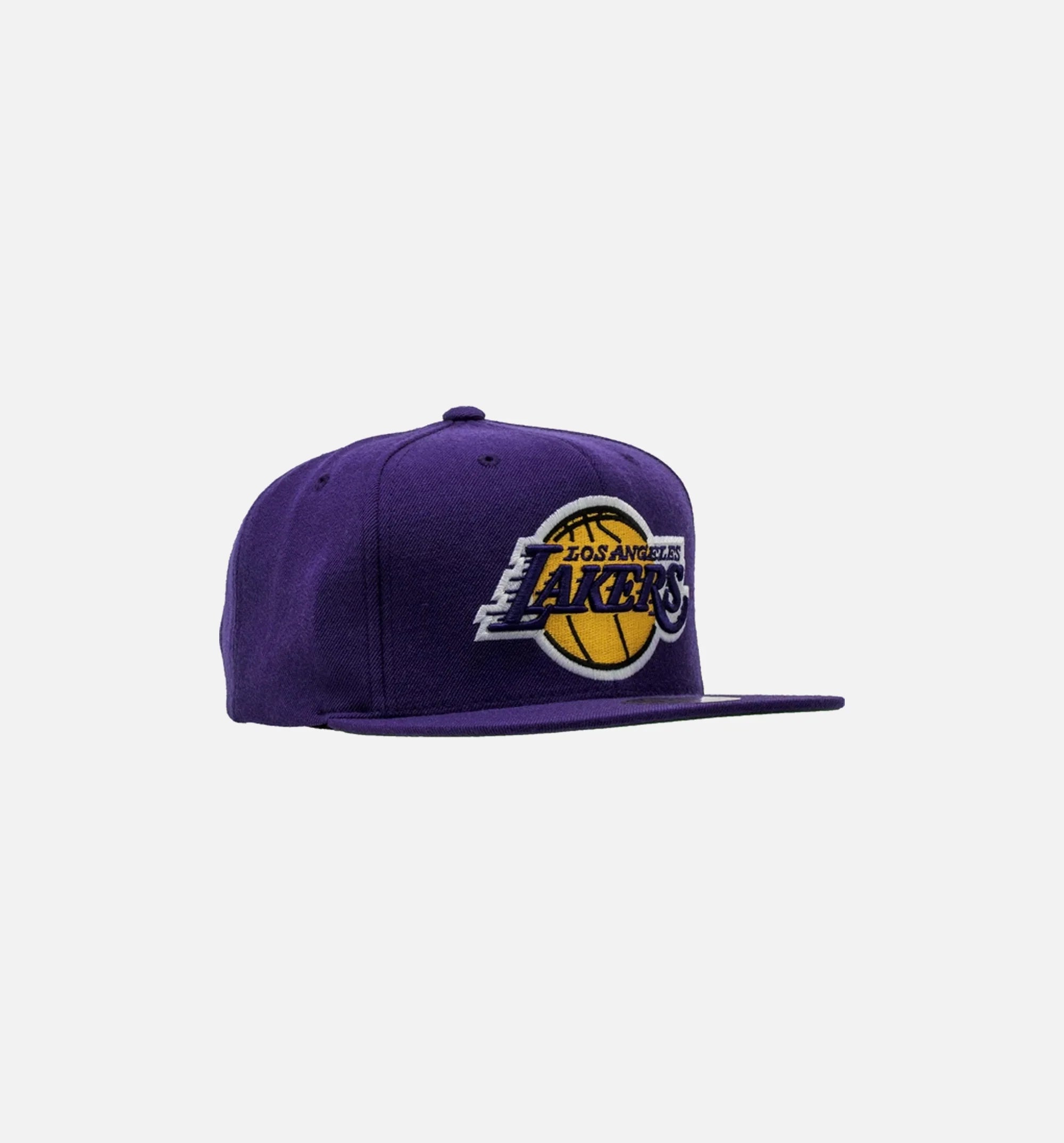 Los Angeles Lakers NBA Snapback Hat Mens Purple Yellow