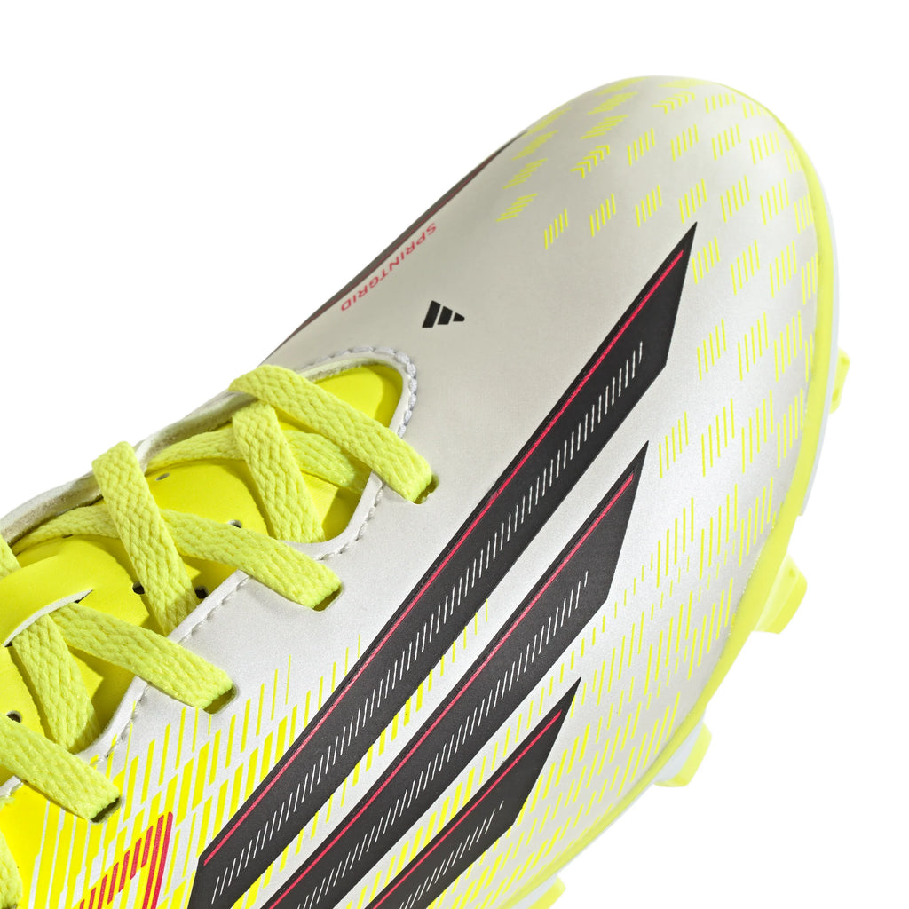 adidas F50 Club FG MG Firm Ground Multi Ground Youth Soccer Cleats Yellow Black Red