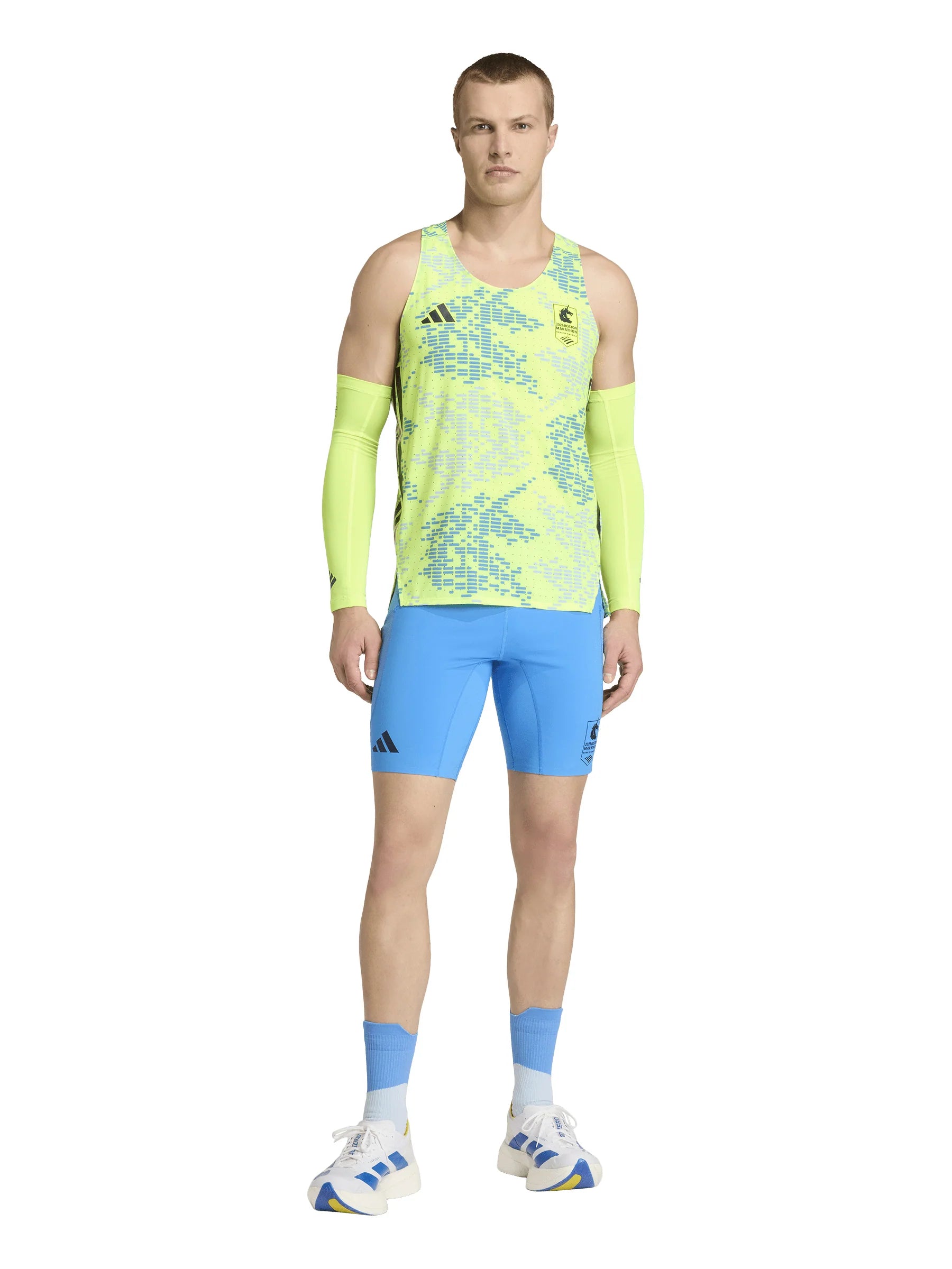 Adidas Mens Boston Marathon 2026 Short Tights