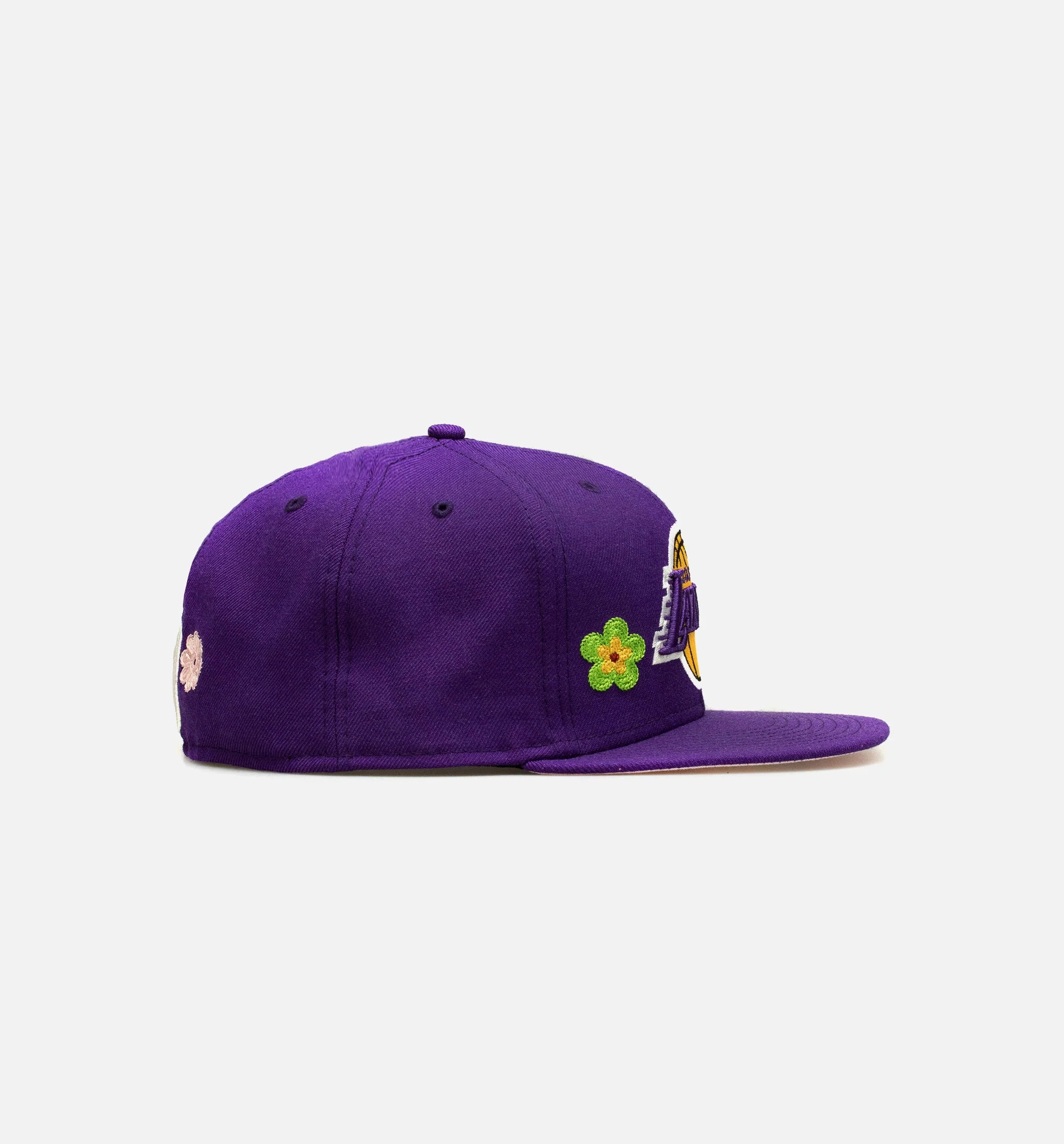 Los Angeles Lakers 59Fifty Flower Mens Hat Purple