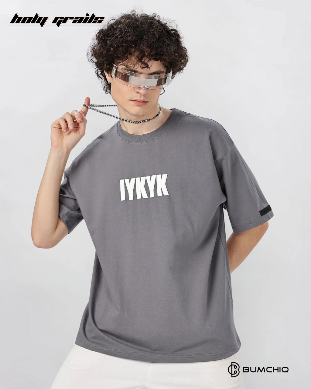 IYKYK Grey Oversize Tee HG x Bumchiq
