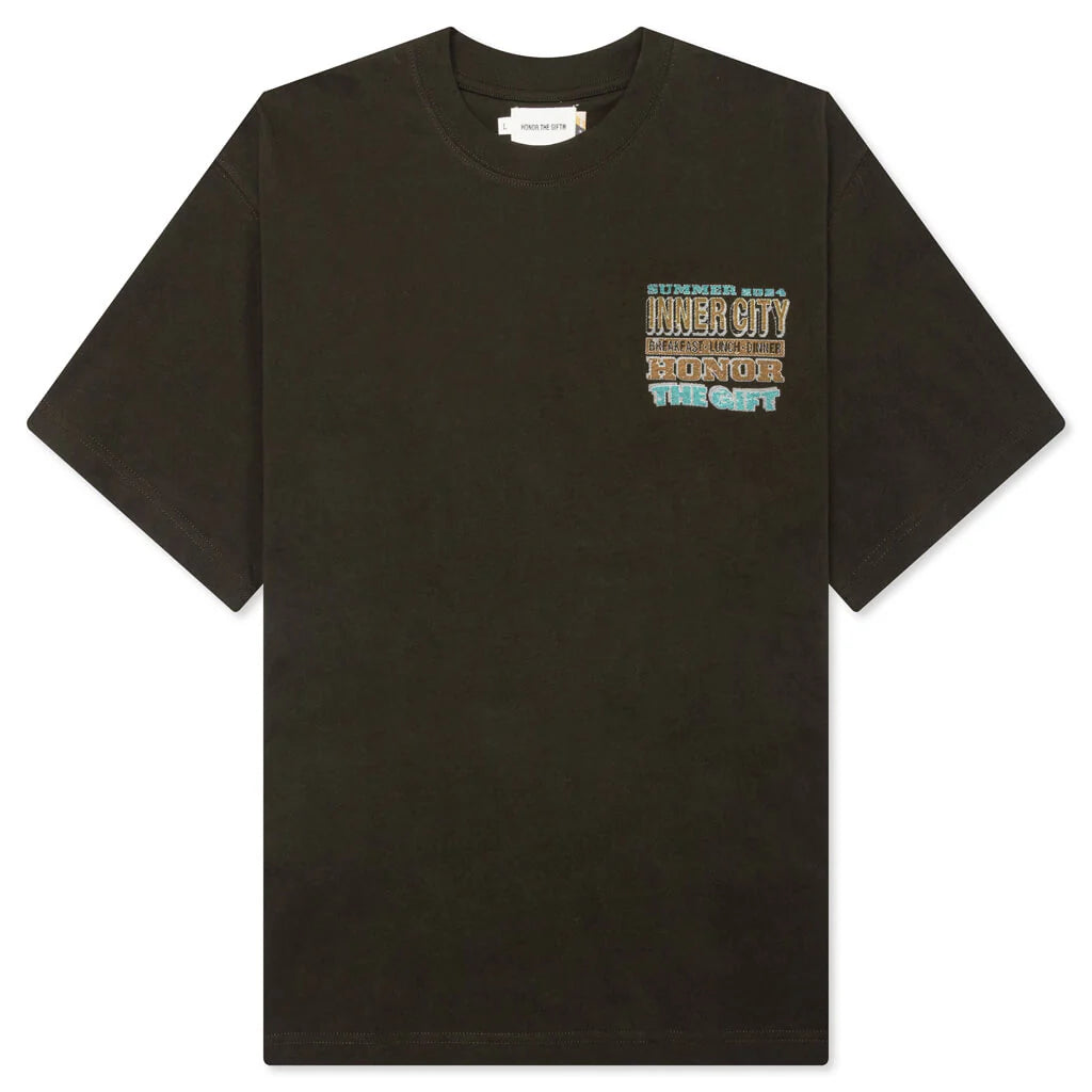 B Summer HTG Burger S S Tee Black