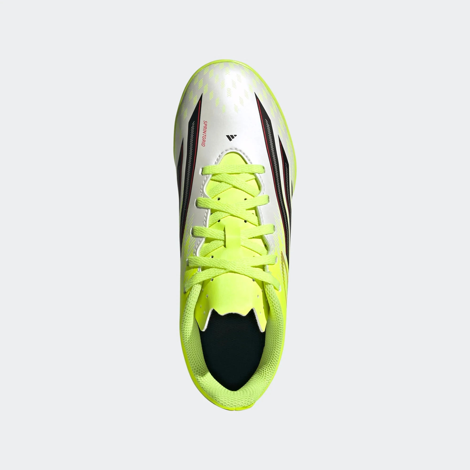 adidas F50 Club TF Turf Youth Soccer Cleats Solar Yellow Black Lucid Red
