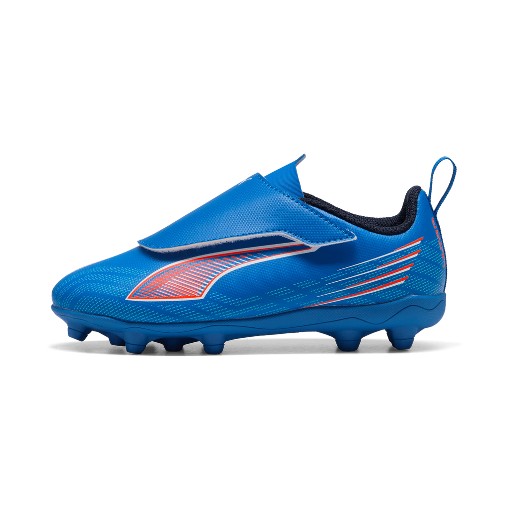 PUMA Ultra 6 Play V FG AG RB Firm Multi Ground Kids Soccer Cleats Blue White
