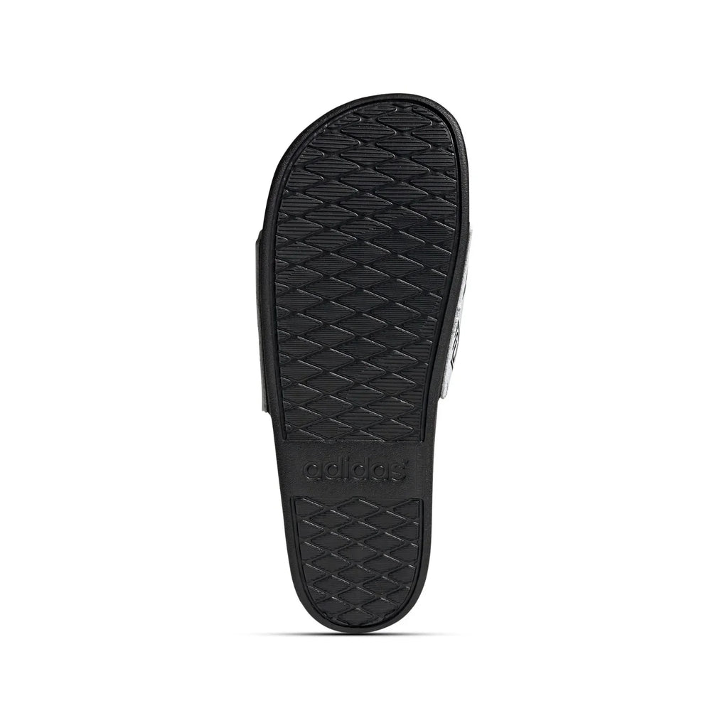 adidas Mens Adilette Comfort Slides White Black