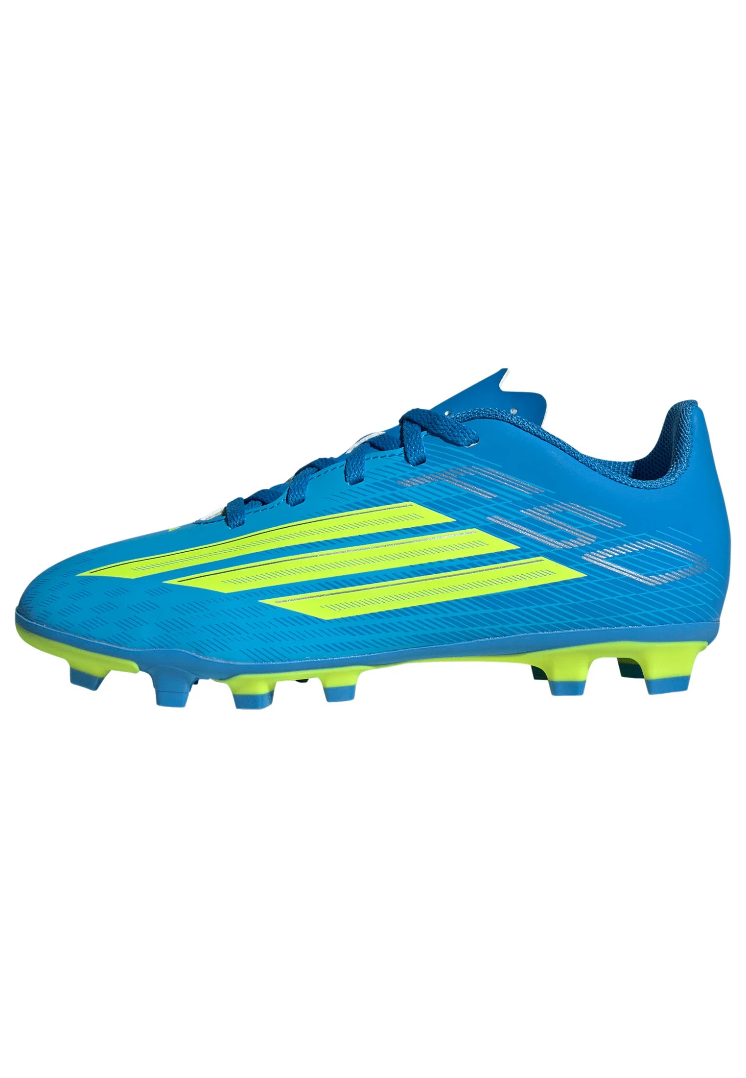 adidas F50 Club FG MG Firm Ground Multi Ground Youth Soccer Cleats Blue Yellow Aqua