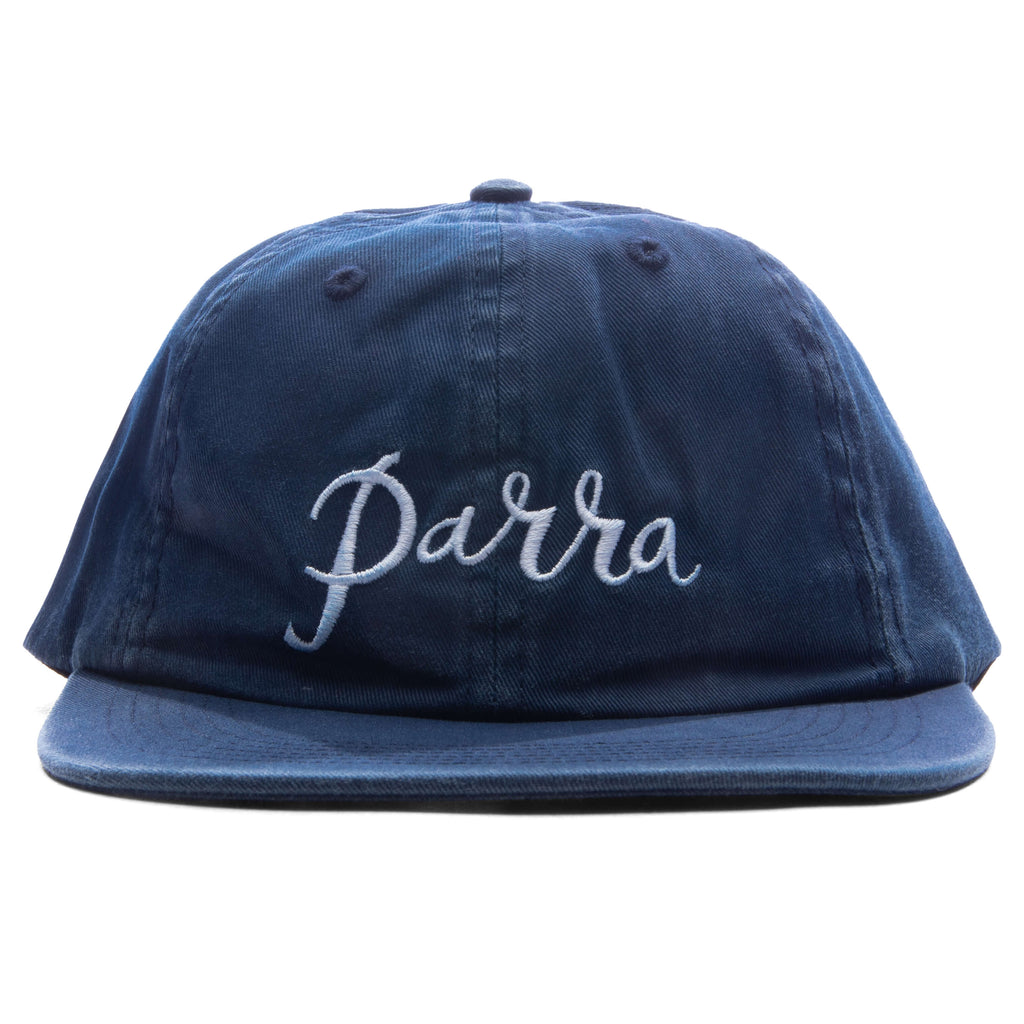 Scripted 6 Panel Hat Navy Blue