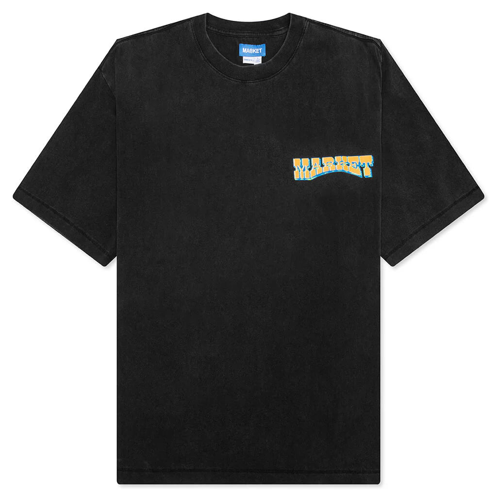 Farmers Market T Shirt Washed Black