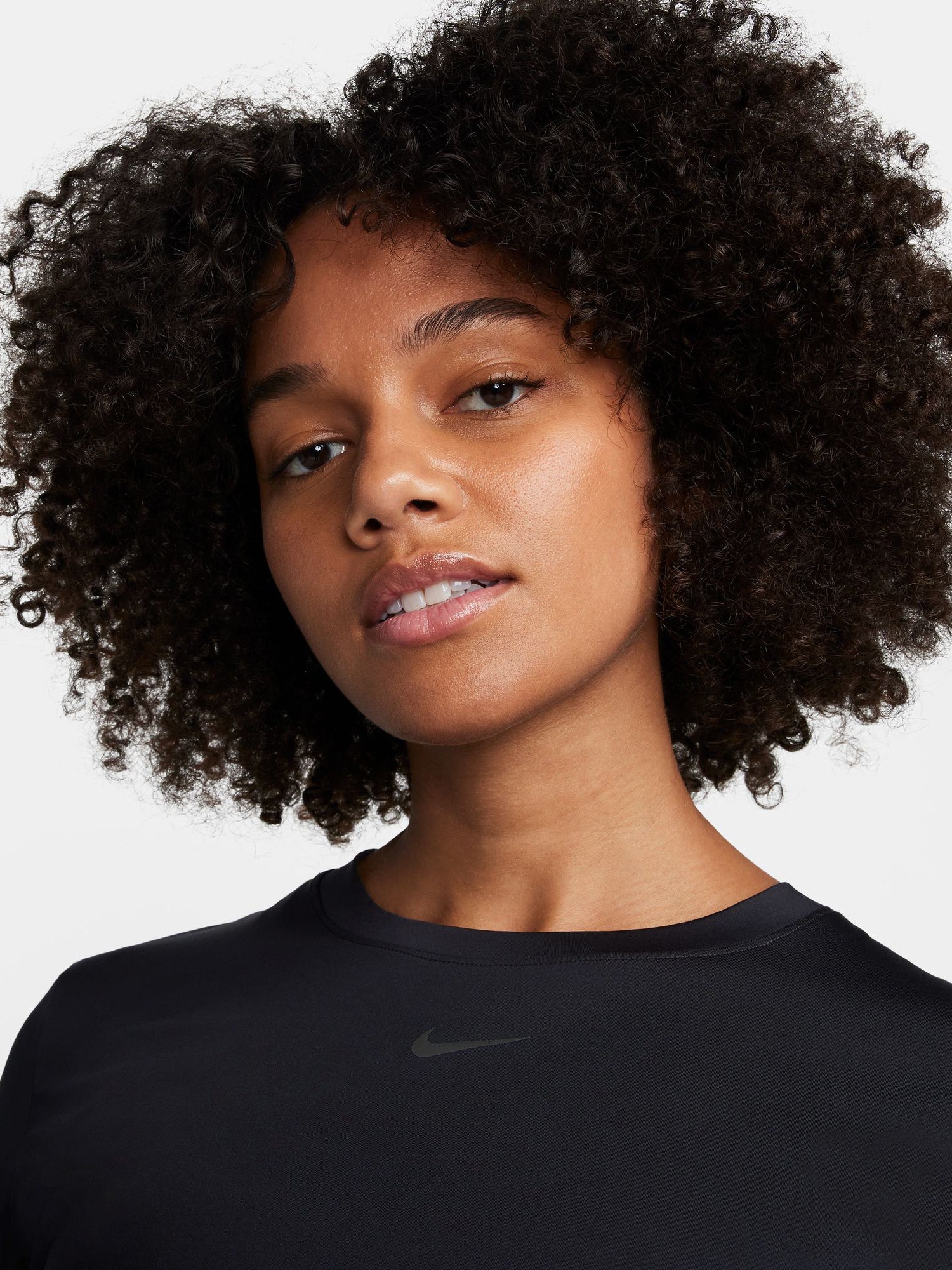 Nike Womens One Classic Dri FIT Short Sleeve Cropped Top