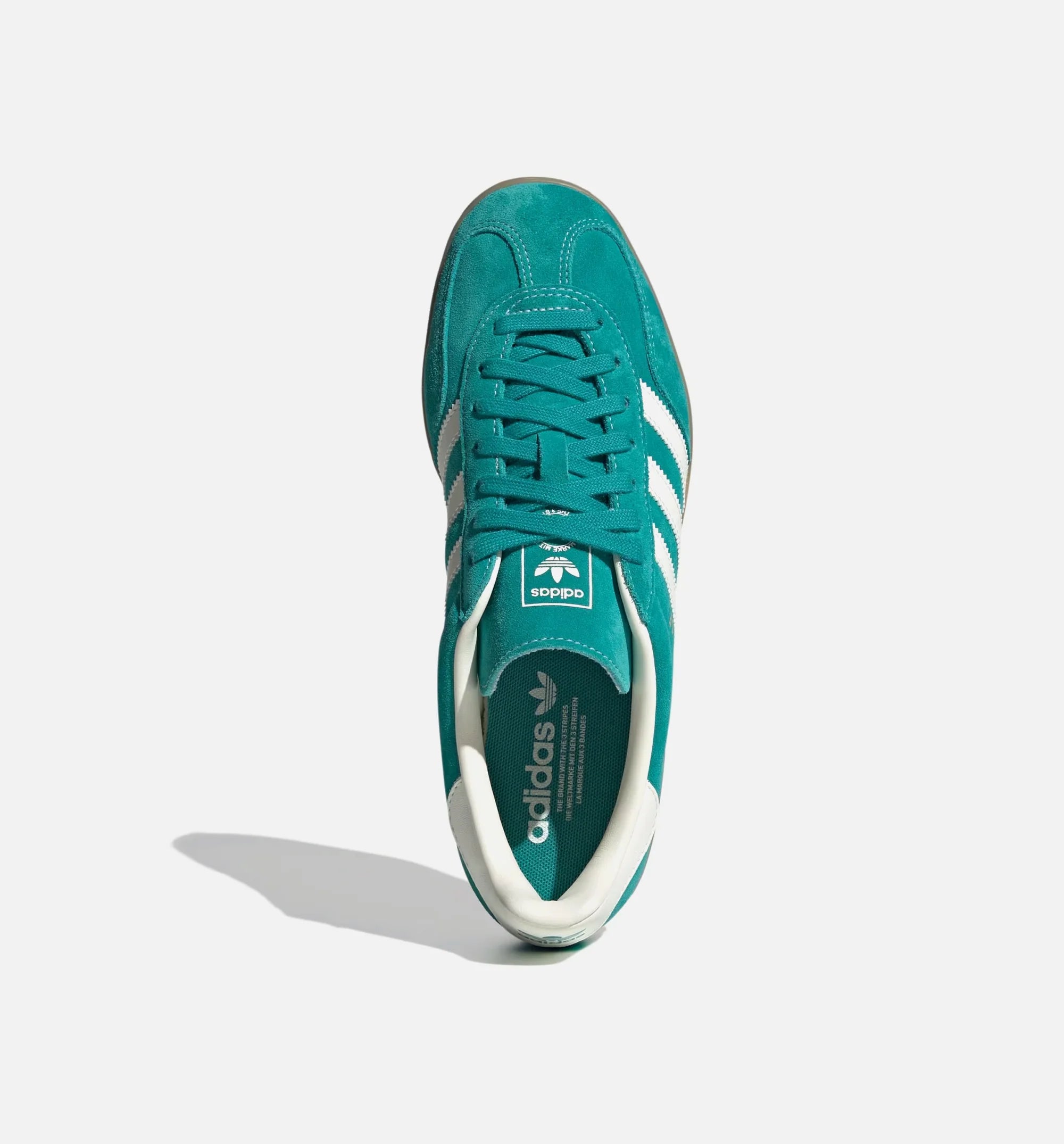 Gazelle Indoor Mens Lifestyle Shoe Pure Teal Off White Gold