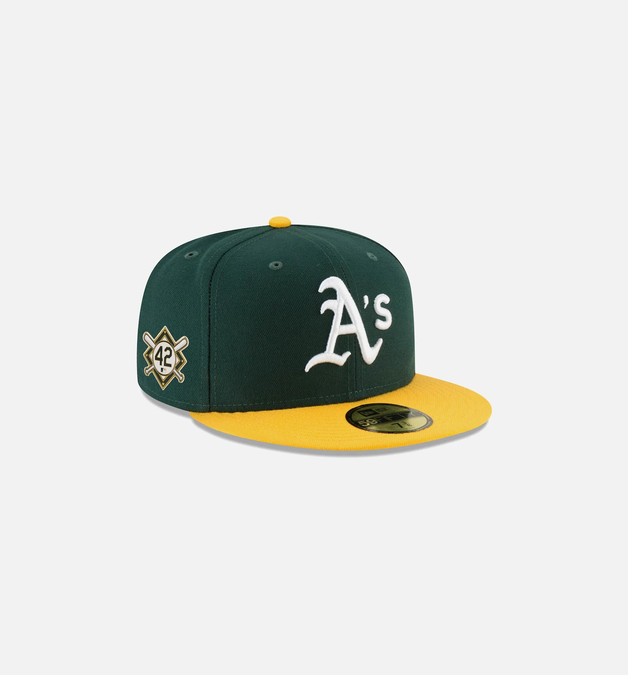 Oakland Athletics Jackie Robinson Day 59FIFTY Fitted Cap Mens Hat Green