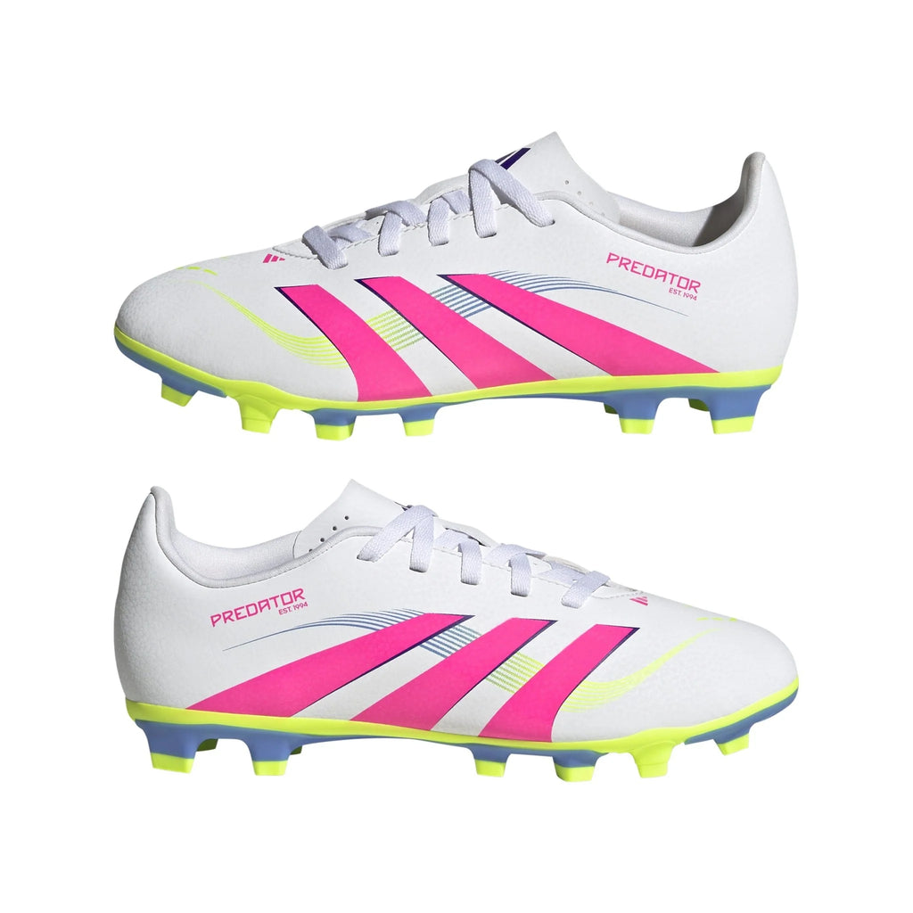 adidas Predator Club Firm Multi Ground Boots Junior White Pink