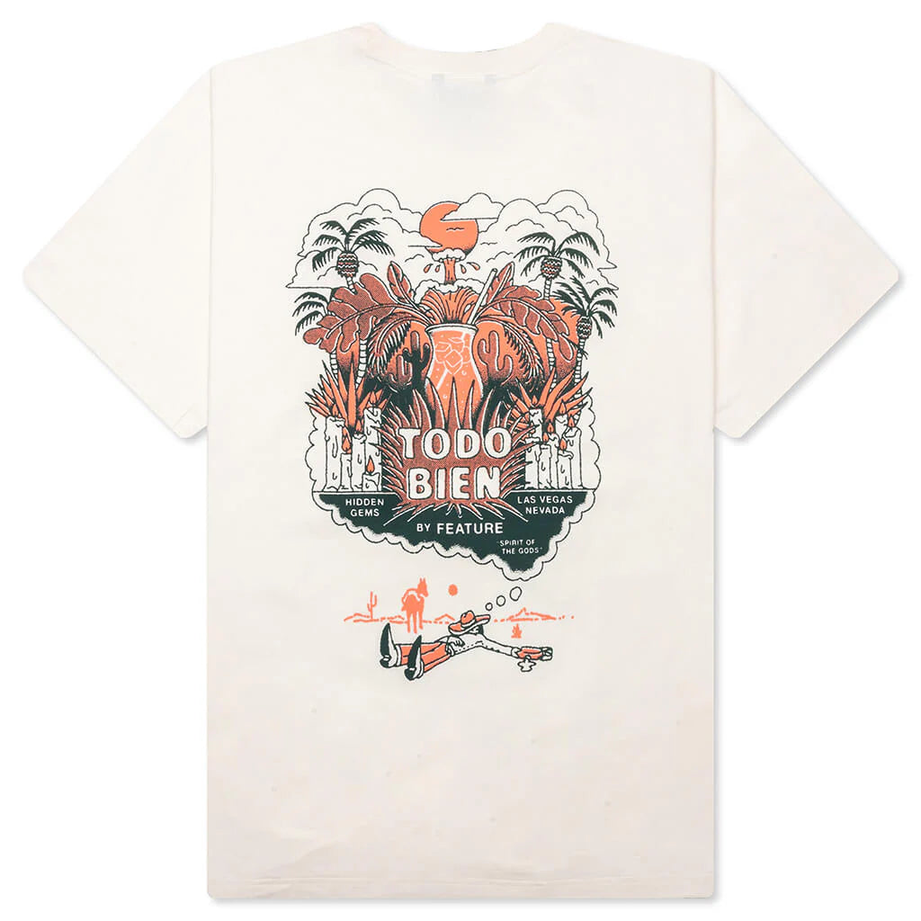 Feature x Todo Bien Agave Desert Tee Cannoli Cream