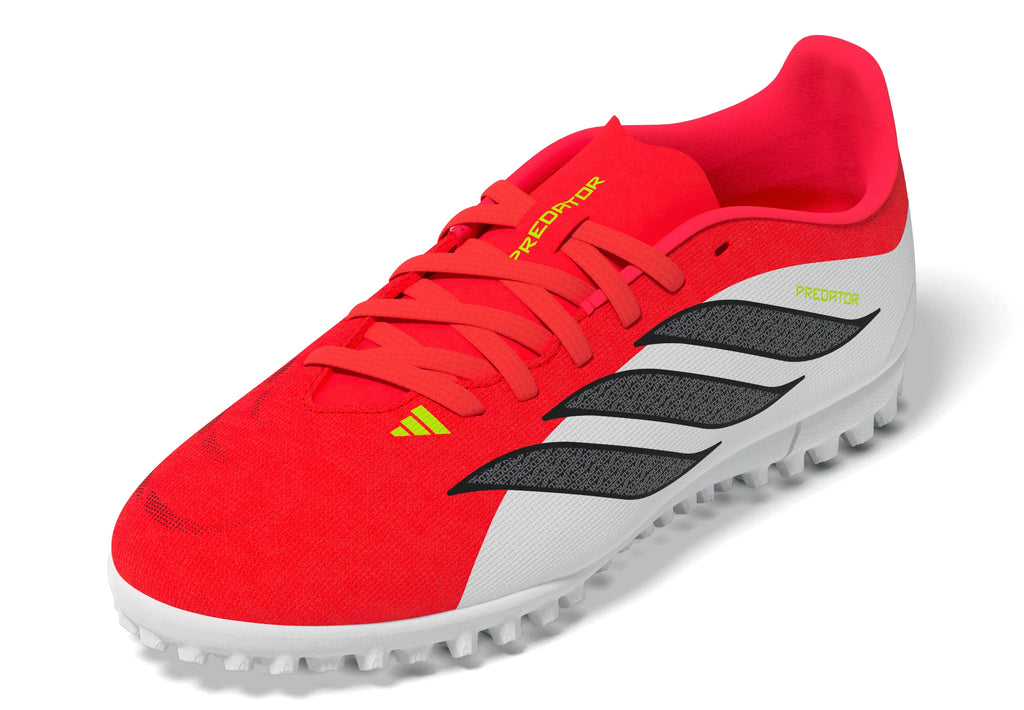 adidas Predator Club TF Turf Youth Soccer Cleats Red Black White