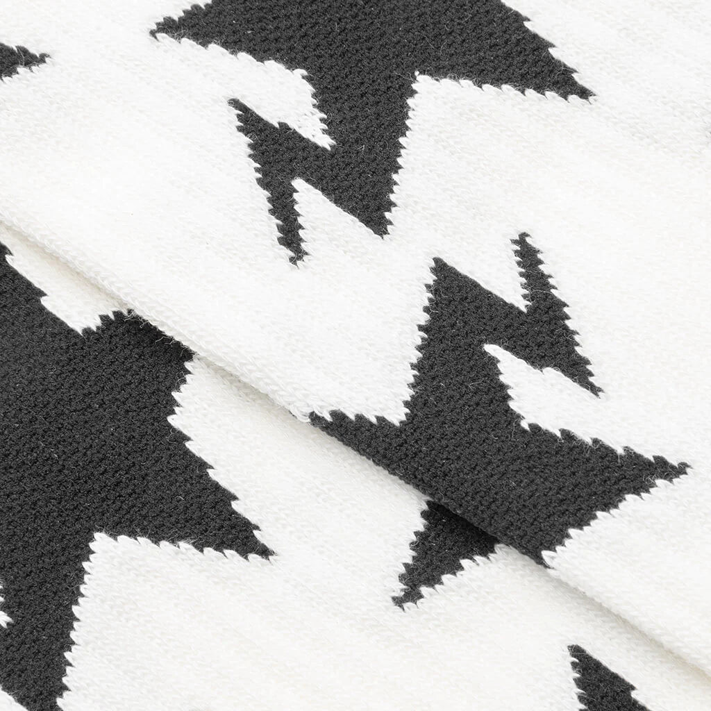 STA Pattern Socks White