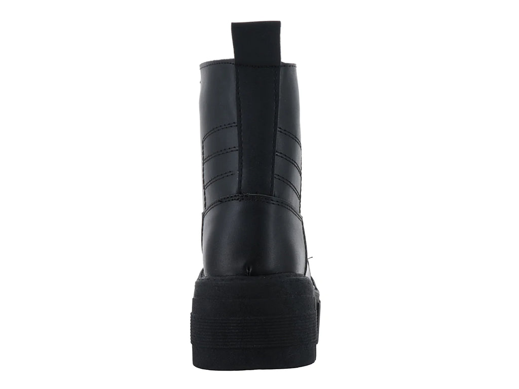 Botines Combat Punto Moda Negro para Mujer