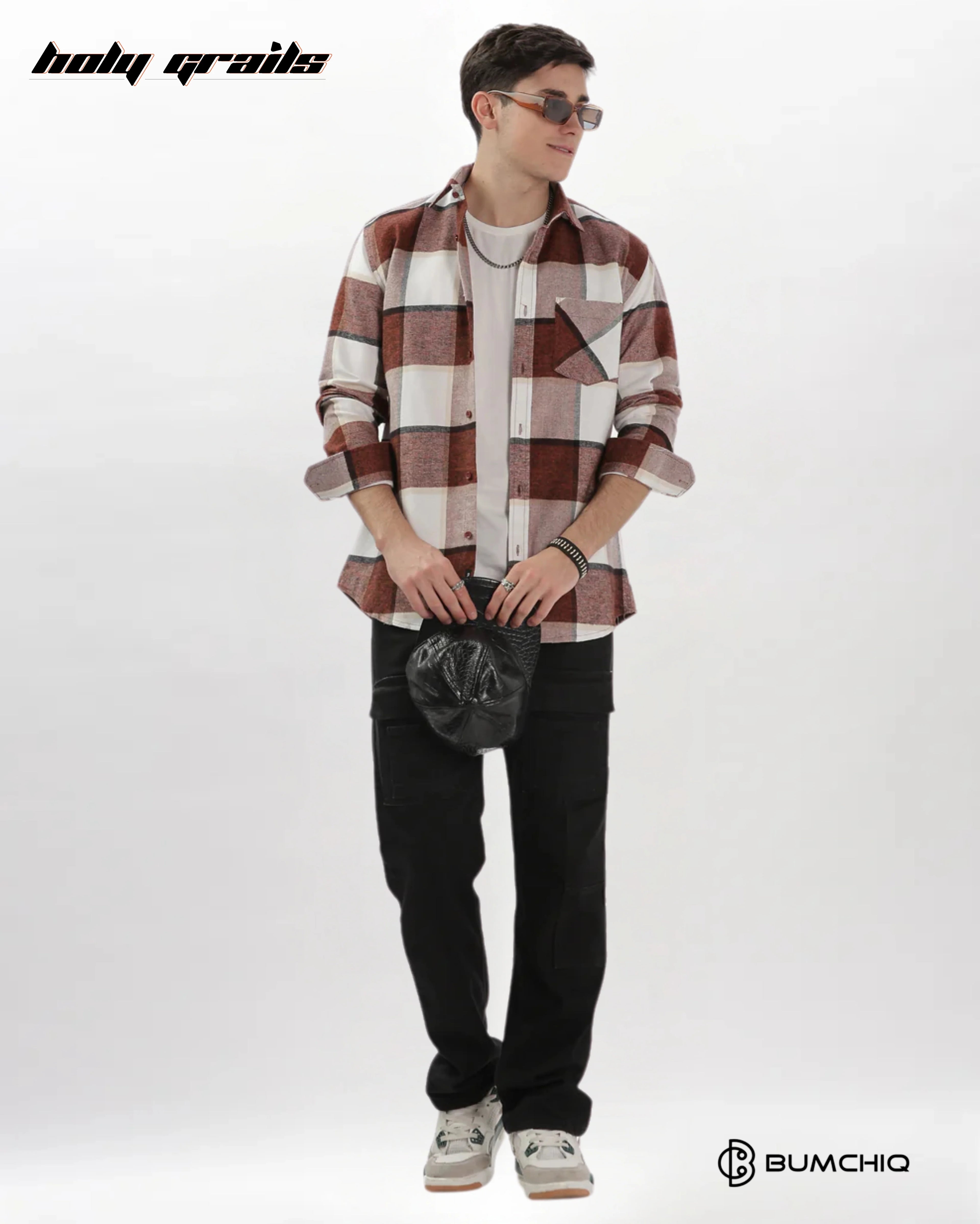 Maroon Flannel Overshirt HG x Bumchiq