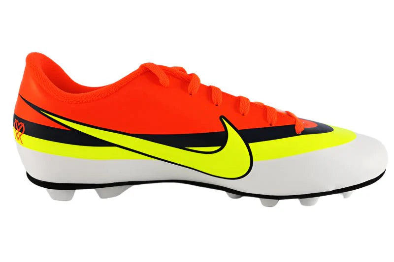 Nike Kids JR Mercurial Vortex CR7 FG White Crimson Volt