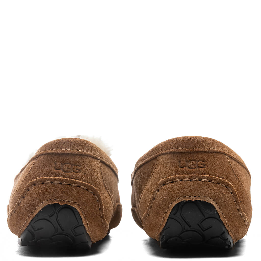 Kids Ascot Slipper Chestnut Suede