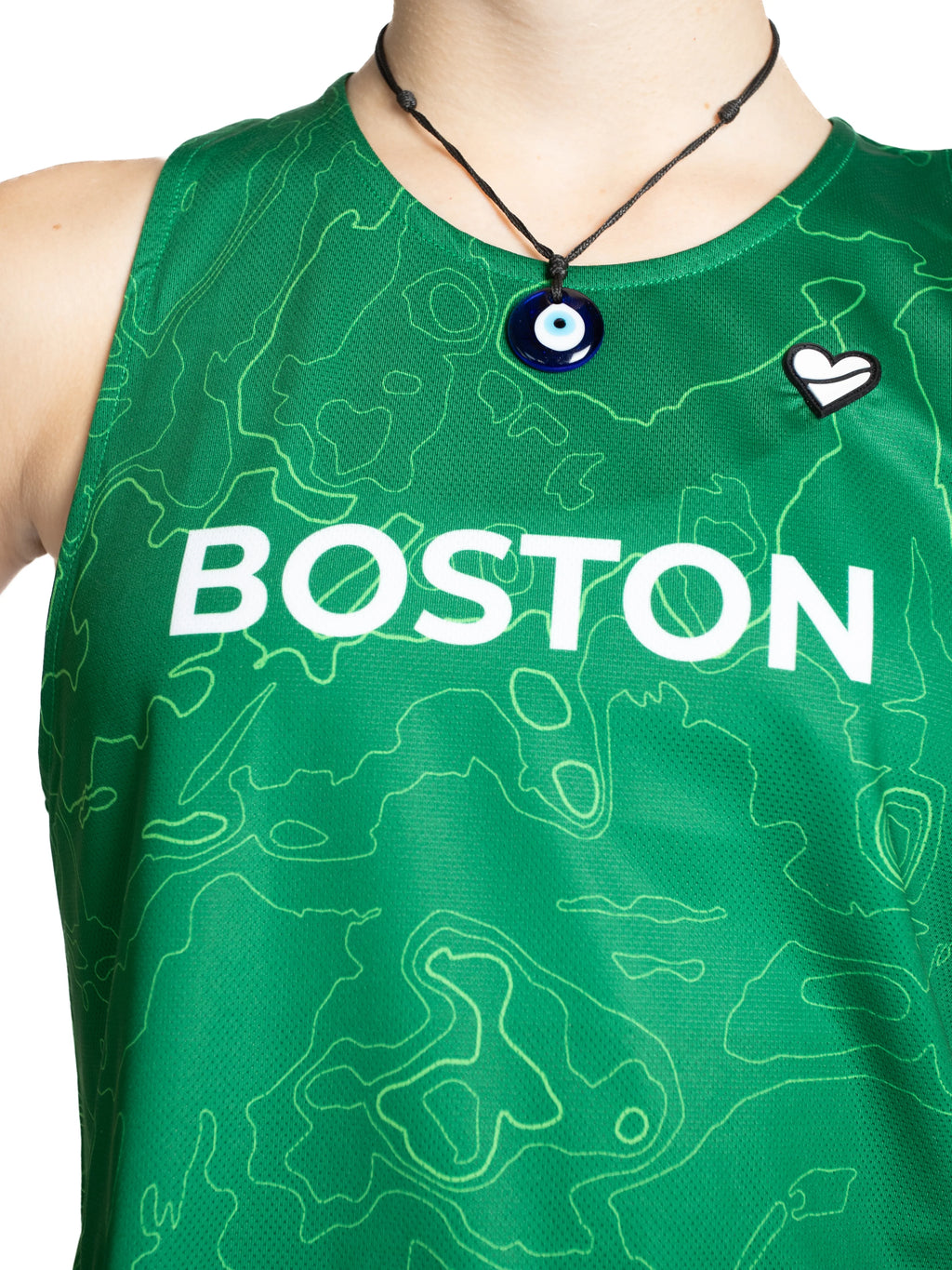 Heartbreak Womens Boston Crop Singlet