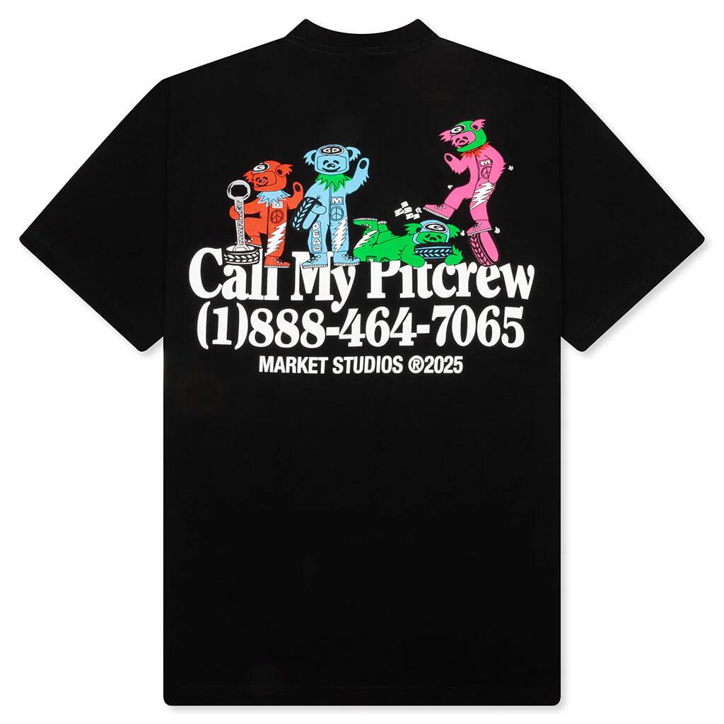 Market x Grateful Dead Call My Pitcrew T Shirt Black