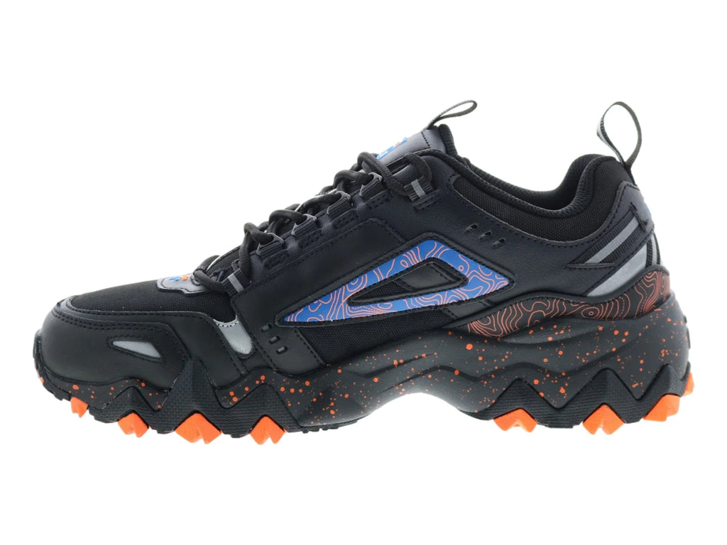Tenis FILA Oakmont TR Negro Azul y Naranja para Hombre