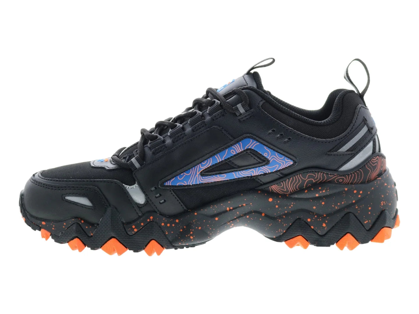 Tenis FILA Oakmont TR Negro Azul y Naranja para Hombre