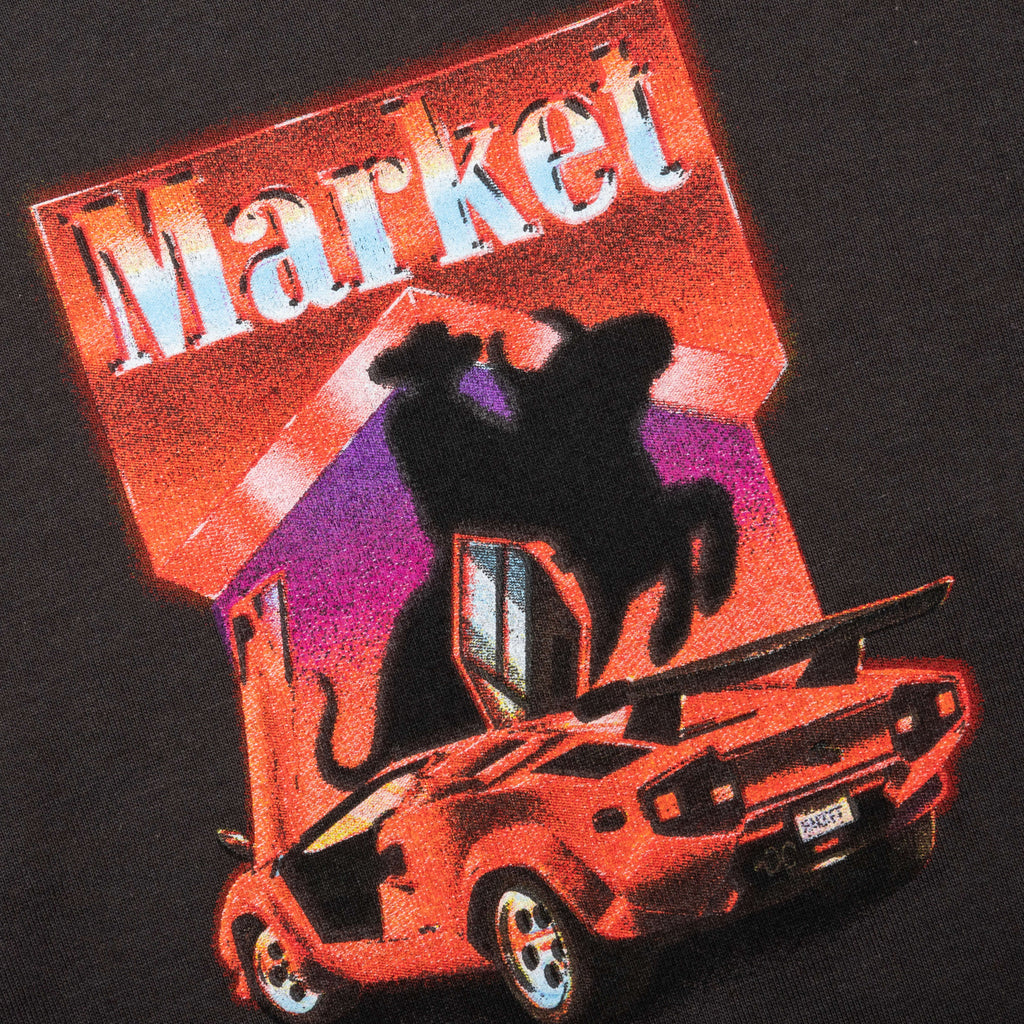 Bull Rider T Shirt Washed Black