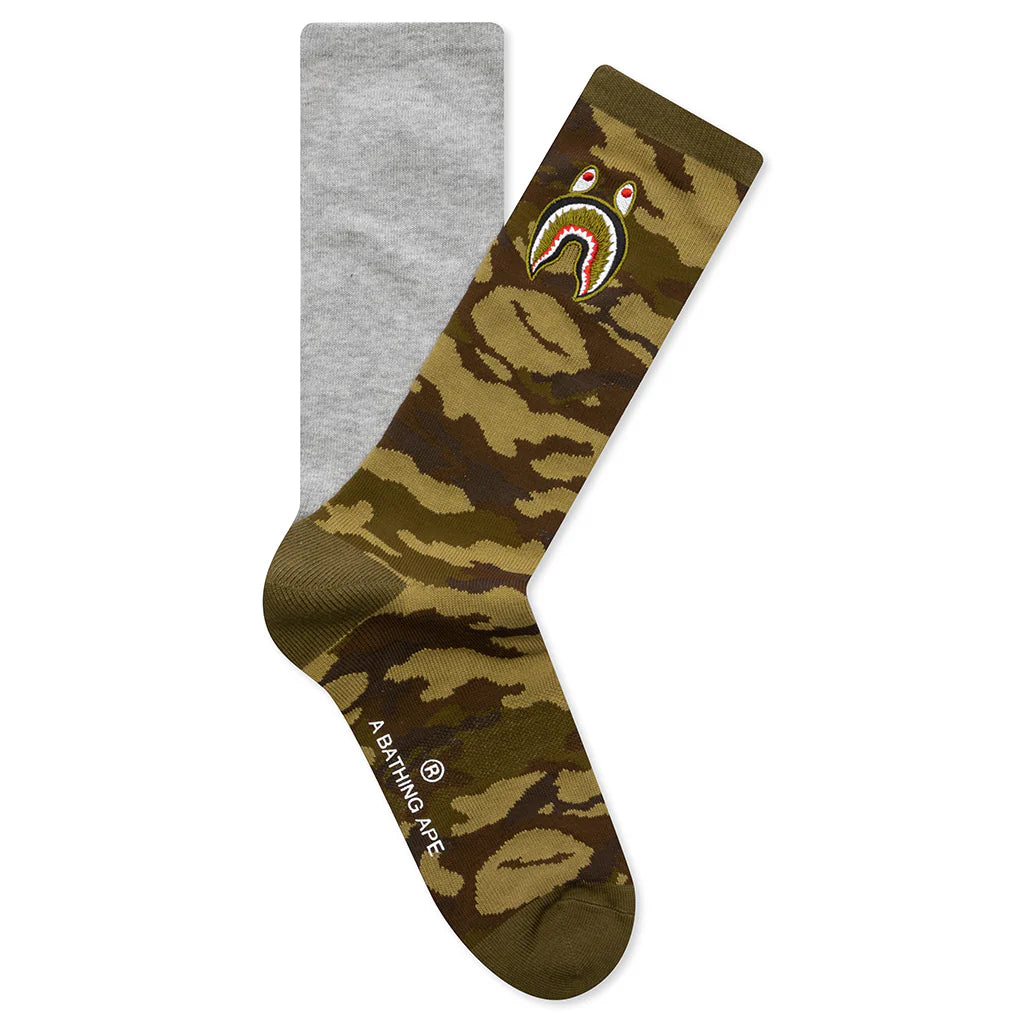 1st Shark Socks Gray