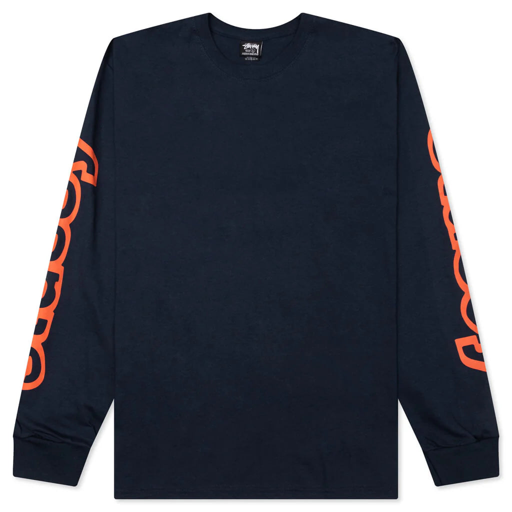 Sideways L S Tee Navy
