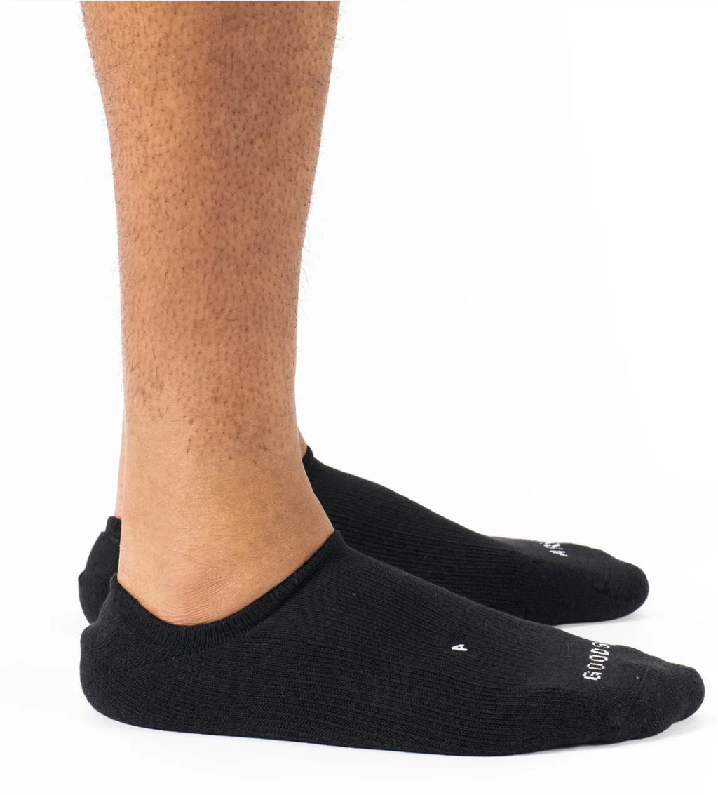 Arvin Goods No Show Socks 3 Pack Black