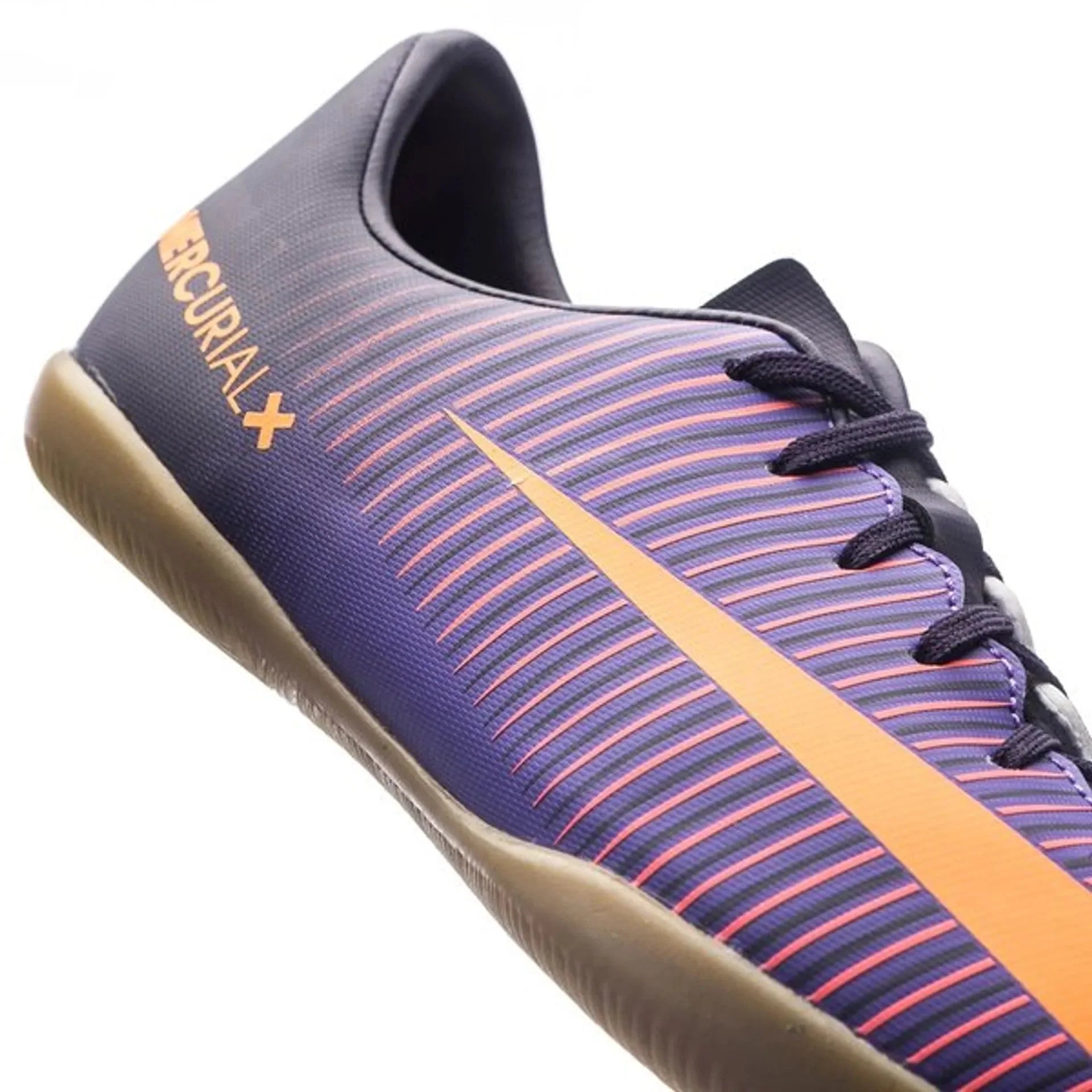 Nike Jr MercurialX Vapor XI IC Indoor Soccer Shoes Purple Orange Grape