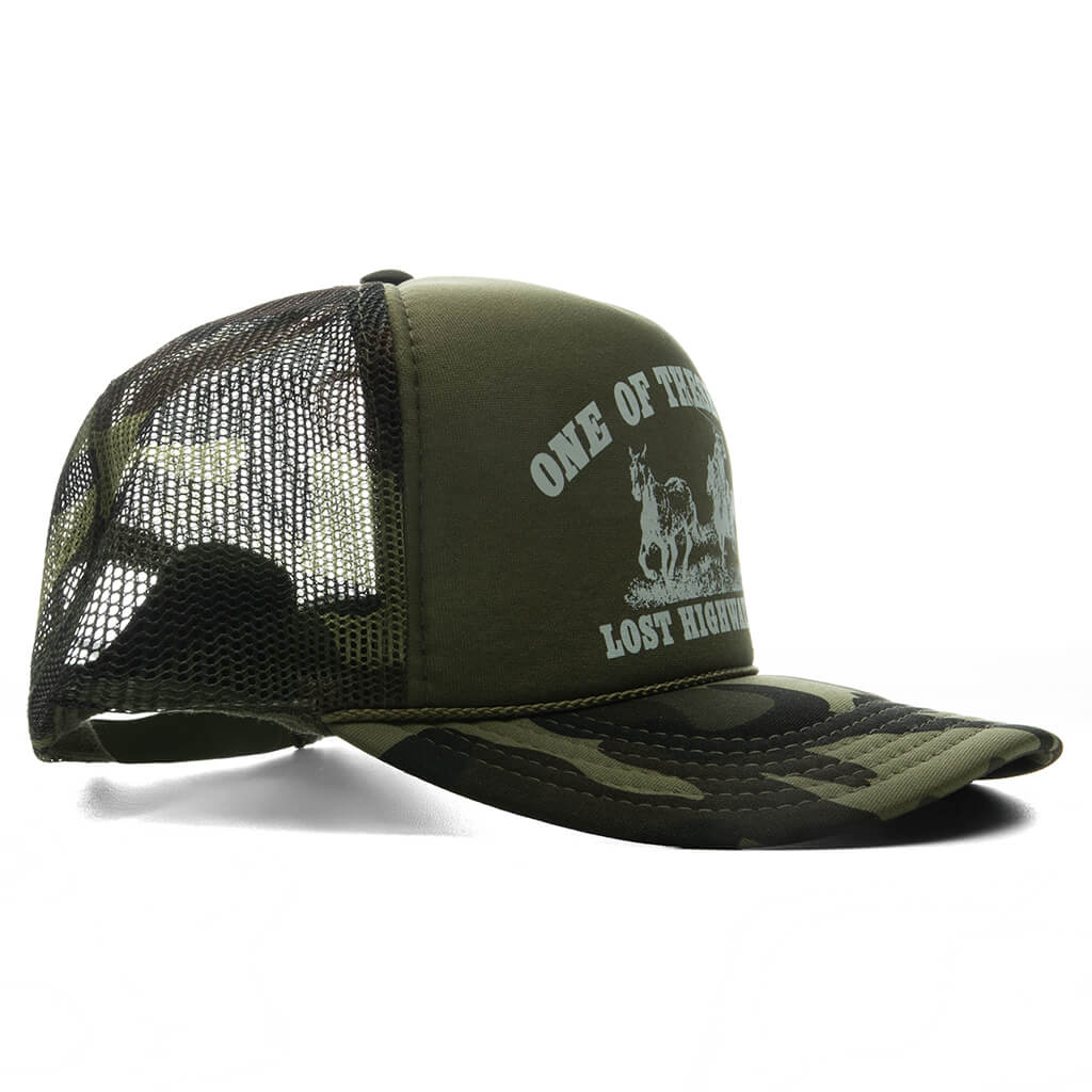 Lost Highway Trucker Dark Green Camo