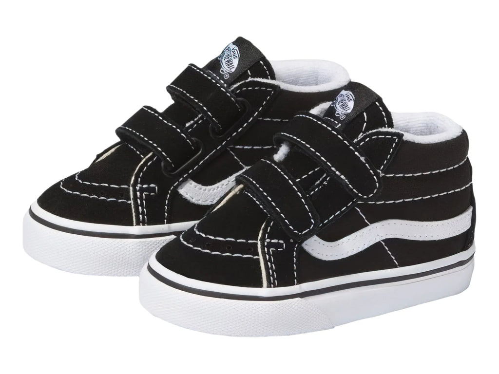 Tenis Vans Sk8 Mid Reissue Negro y Blanco para Niño