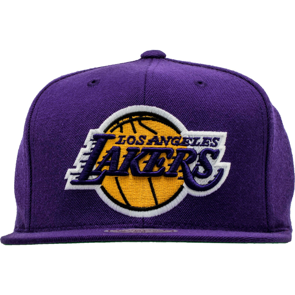 Los Angeles Lakers NBA Snapback Hat Mens Purple Yellow
